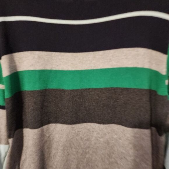 Liz Claiborne Color Block Striped Long Sleeve Light Sweater. Multi Seasons. XL - Picture 9 of 10